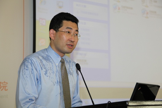 说明: 萧群副部长致欢迎词.JPG